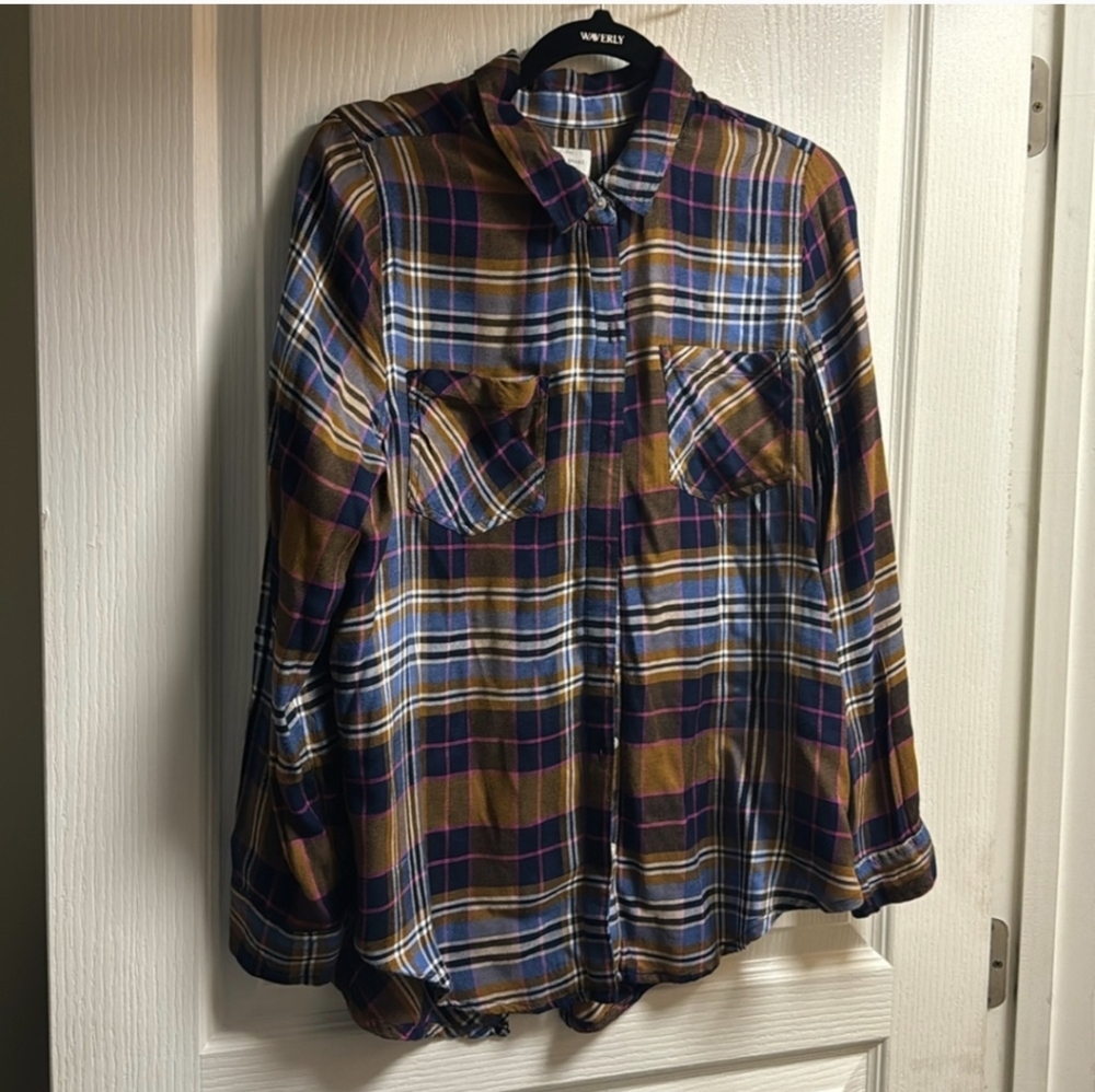 Lucky Brand Button Up Shirt Womens Large EUC